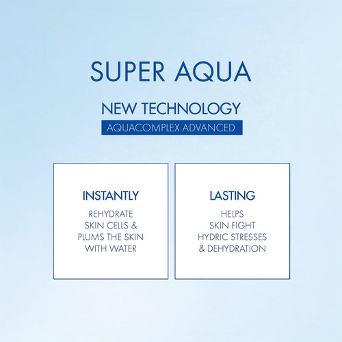 The formula promotes the flow of water to the heart of the skin, enabling it to instantly rehydrate itself