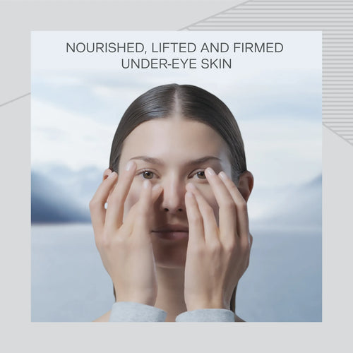 The skin around the eye appears lifted and firmed