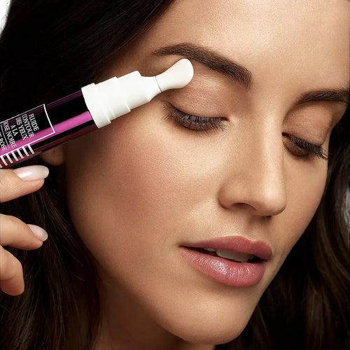 Dark circles appear less visible and puffiness seems reduced