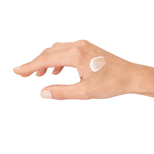 Press: Gentle pressing motions from center outward