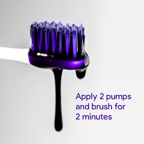 Using blue and purple tones to balance out yellow tones in your teeth